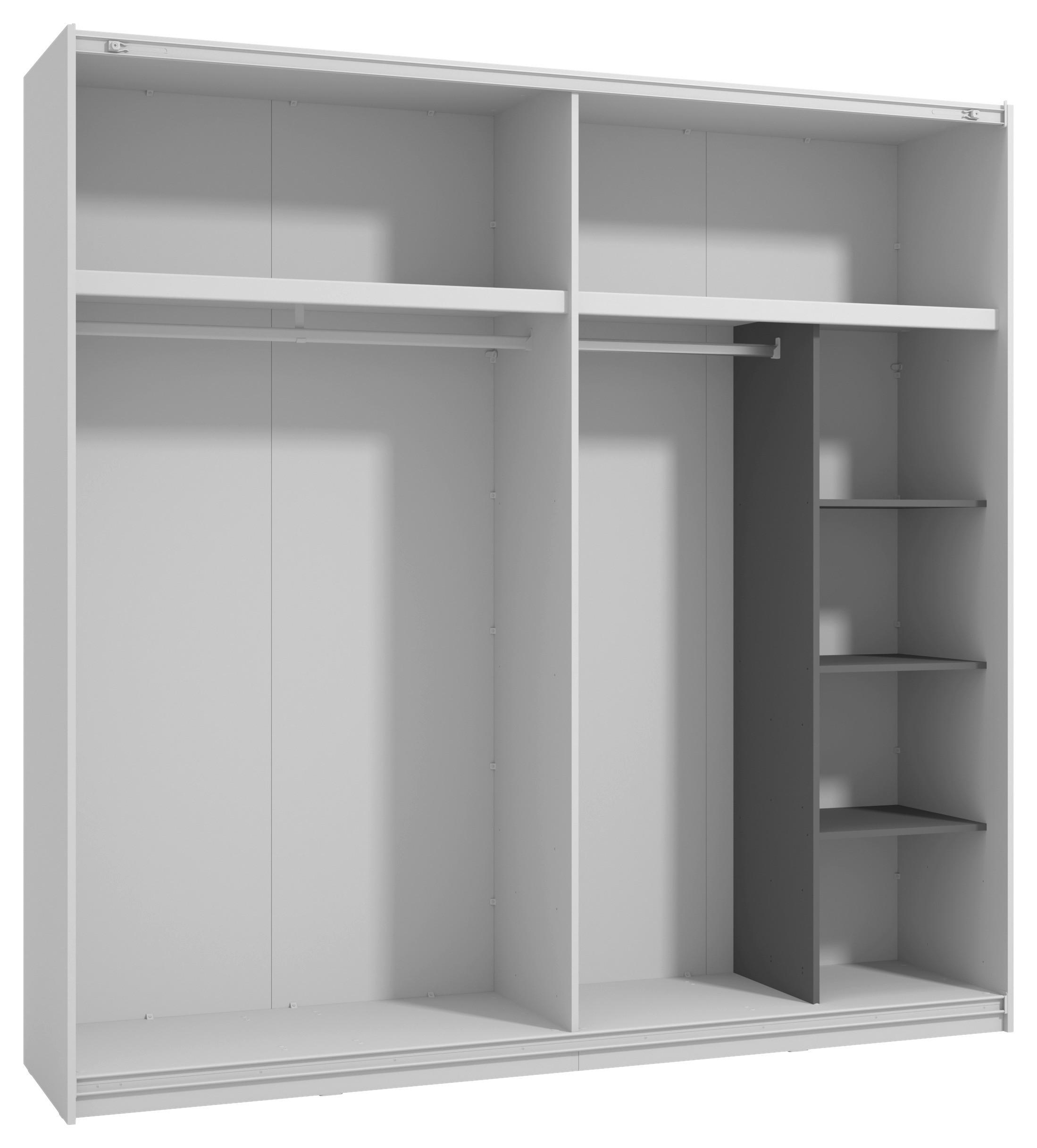 VNÚTORNÉ ČLENENIE, sivá,  - sivá, Konventionell, kompozitné drevo (48/41,5/159,5cm) - Xora