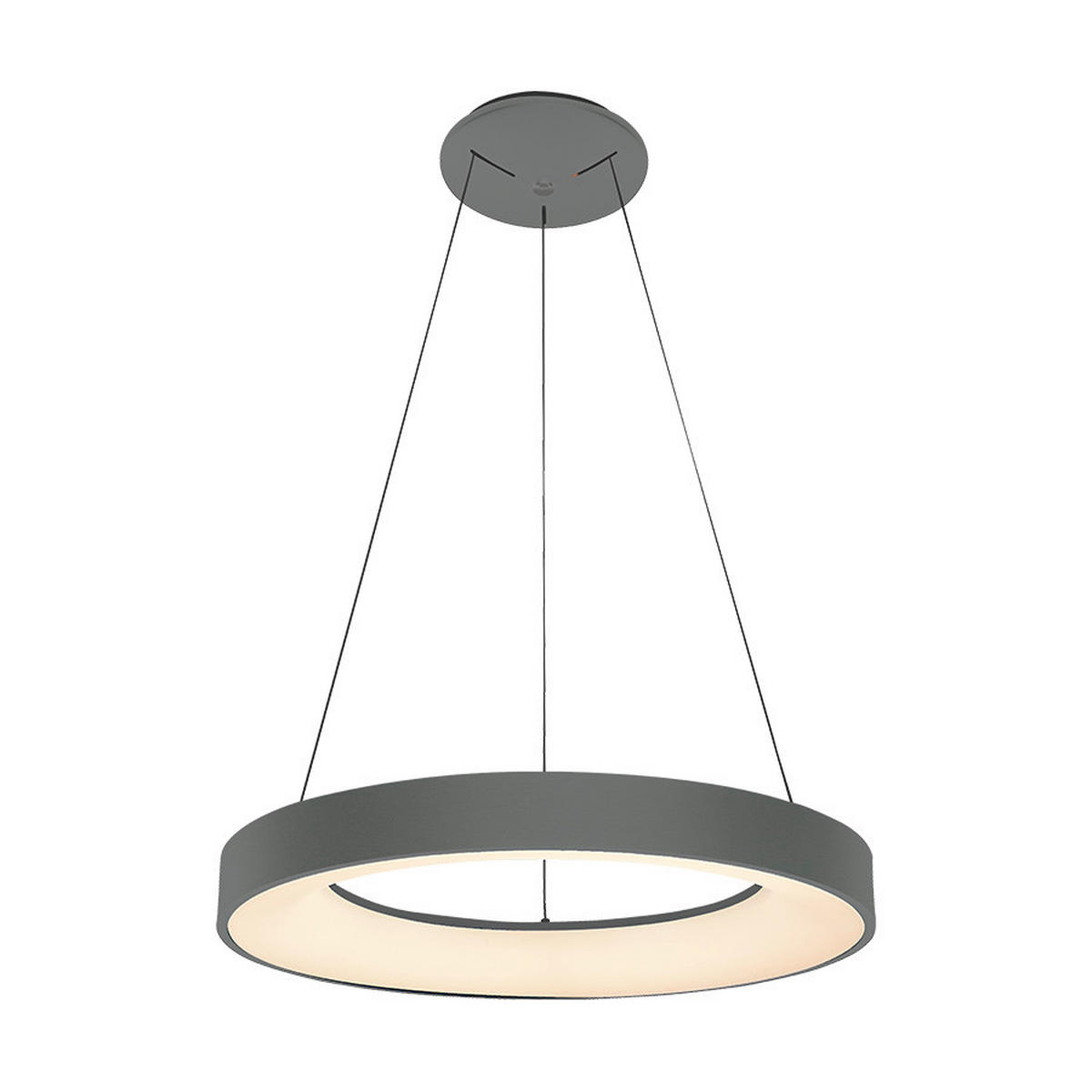 ZÁVĚSNÉ LED SVÍTIDLO,  48/48/120 cm - šedá, Basics, kov (48/48/120cm)