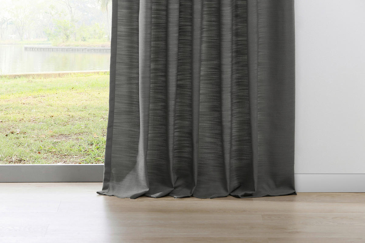 ÖSENSCHAL halbtransparent 134/245 cm   - Grau, Basics, Textil (134/245cm)