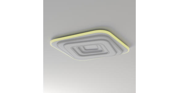 LED-DECKENLEUCHTE 53/53/5,5 cm   - Weiß, Design, Kunststoff/Metall (53/53/5,5cm) - Novel