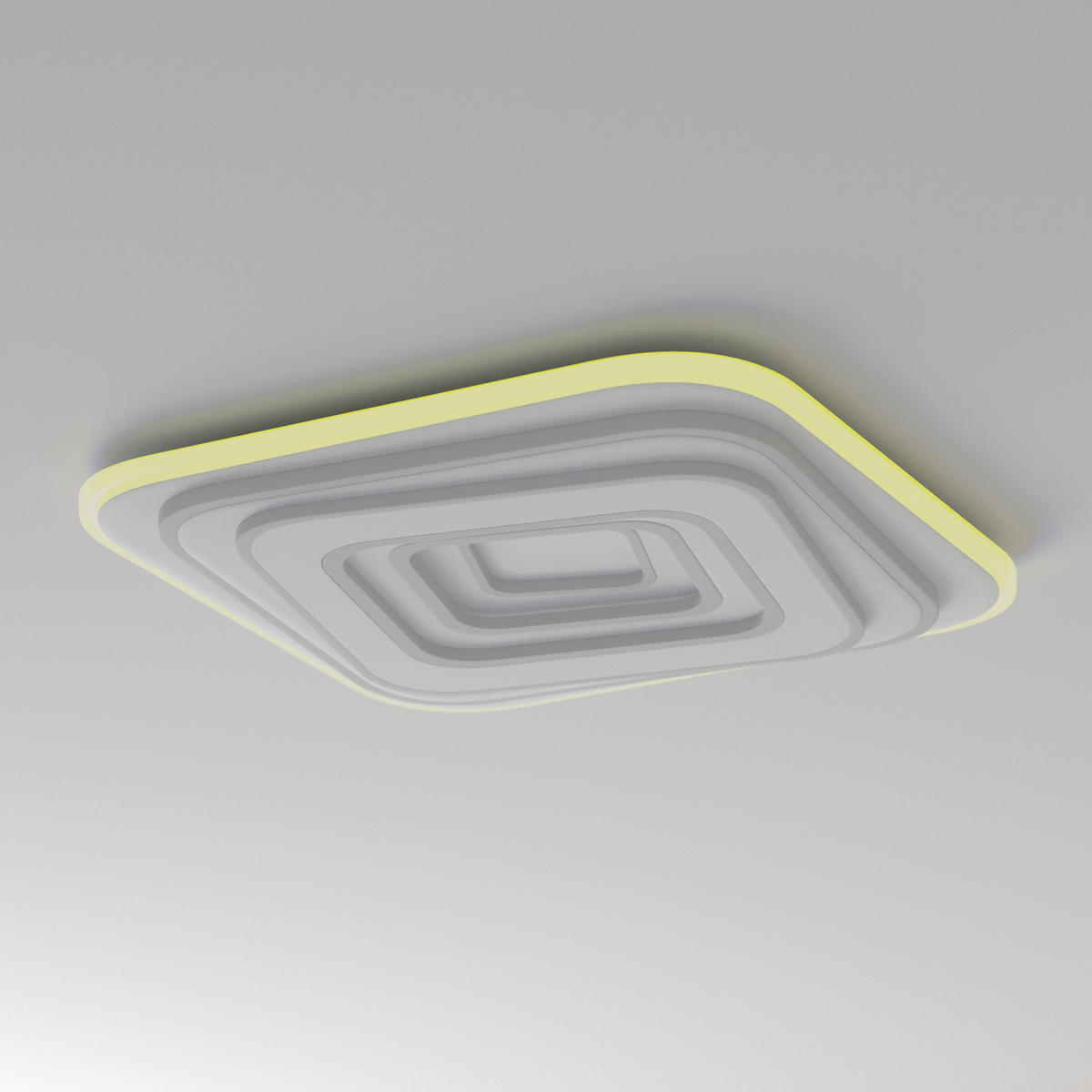 LED-DECKENLEUCHTE 53/53/5,5 cm   - Weiß, Design, Kunststoff/Metall (53/53/5,5cm) - Novel