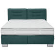 BOXSPRINGBETT 200/200 cm  in Petrol  - Chromfarben/Petrol, KONVENTIONELL, Textil (200/200cm) - Dieter Knoll