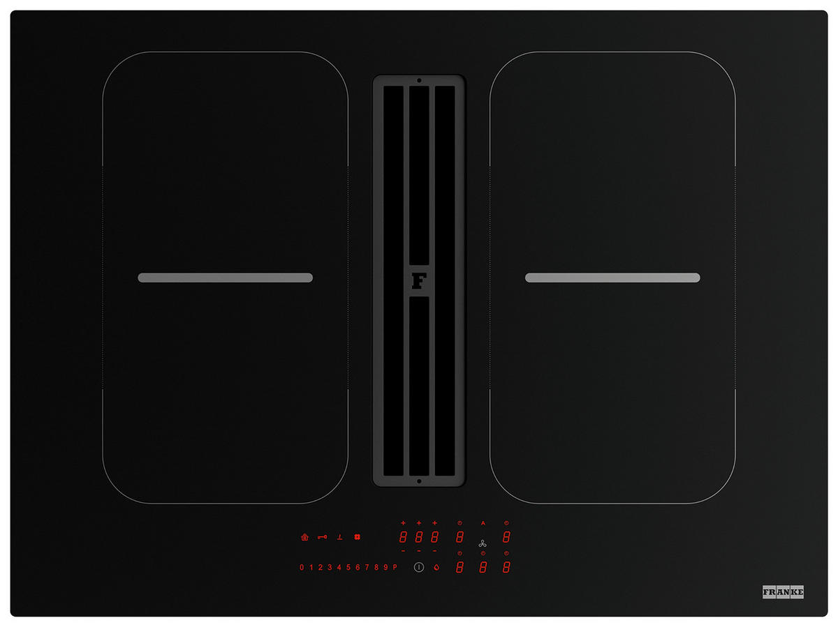 KOCHFELD-DUNSTABZUG-KOMBI 3400705338  - Basics, Glas/Metall (70/52/4cm) - Franke