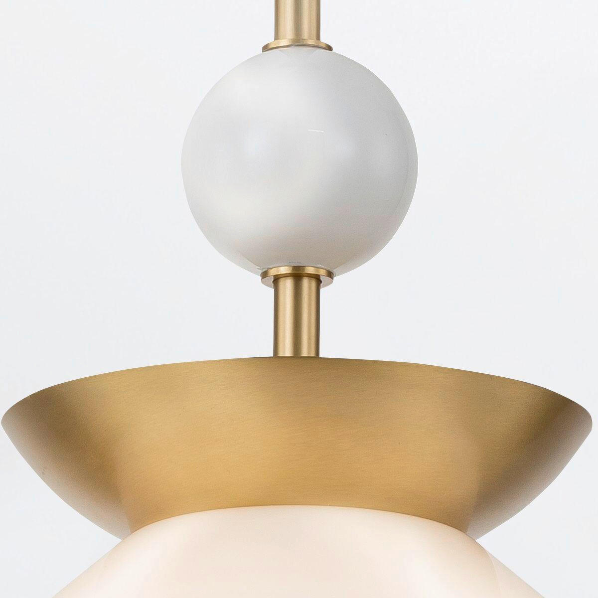 HÄNGELEUCHTE Quintiesse 71,5/36,6/36,6 cm  - Messingfarben, KONVENTIONELL, Glas/Metall (71,5/36,6/36,6cm) - Elstead Lighting