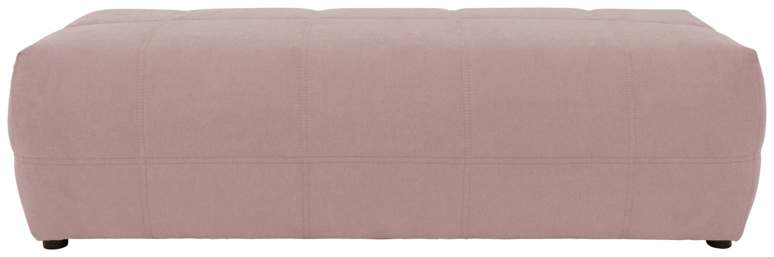 HOCKER in Textil Rosa  - Schwarz/Rosa, Design, Kunststoff/Textil (150/60/40cm) - MID.YOU