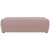 HOCKER Mikrofaser Rosa  - Schwarz/Rosa, Design, Kunststoff/Textil (150/60/40cm) - MID.YOU