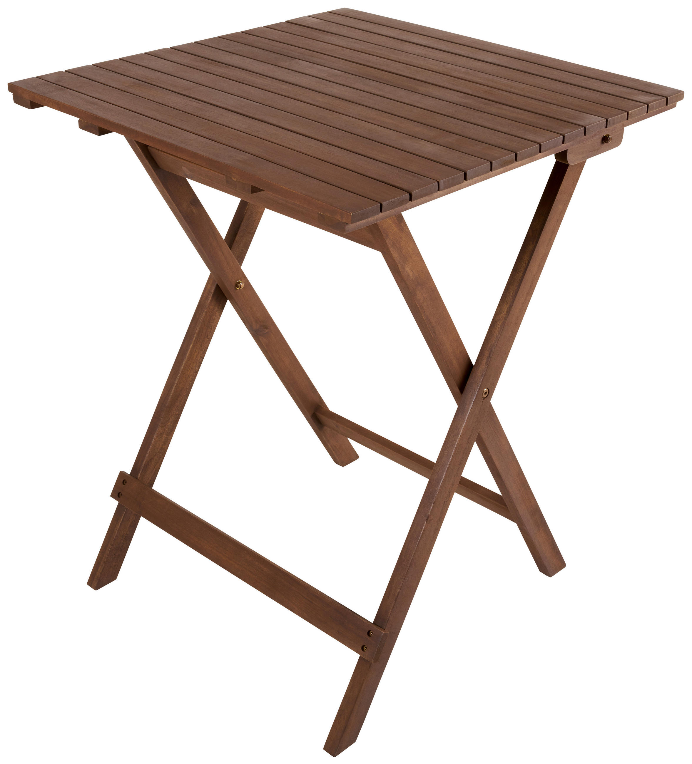 MASĂ PLIANTĂ PENTRU GRĂDINĂ  60/74 cm  - maro, Basics, lemn/metal (60/74cm) - Ambia Home