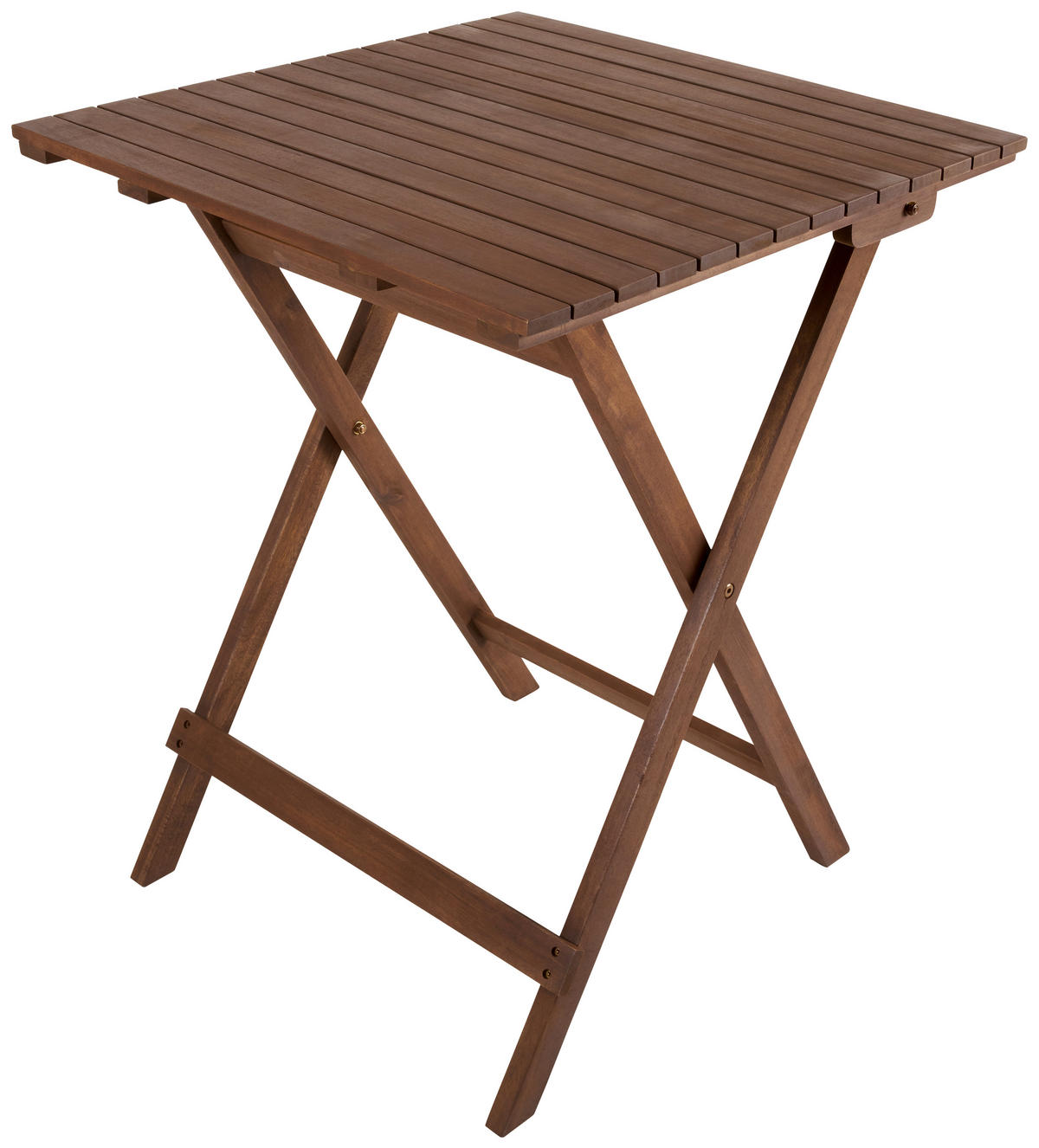 Masă Pliantă Pentru Grădină  60/74 cm  - maro, Basics, lemn/metal (60/74cm) - Ambia Home