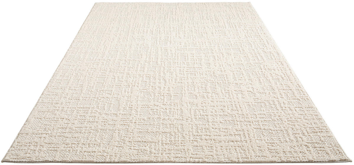 WEBTEPPICH  Wohnzimmer 120/170 cm Woven Cut-Loop Creme rechteckig  - Creme, Basics, Textil (120/170cm) - Novel