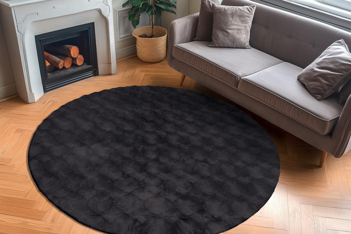 HOCHFLORTEPPICH 200/200 cm My Diamond Anthrazit  - Anthrazit, Design, Textil (200/200cm) - Obsession