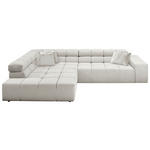 ECKSOFA  in Feincord Weiß  215/319 cm  - Schwarz/Weiß, Design, Kunststoff/Textil (215/319cm) - Hom`in
