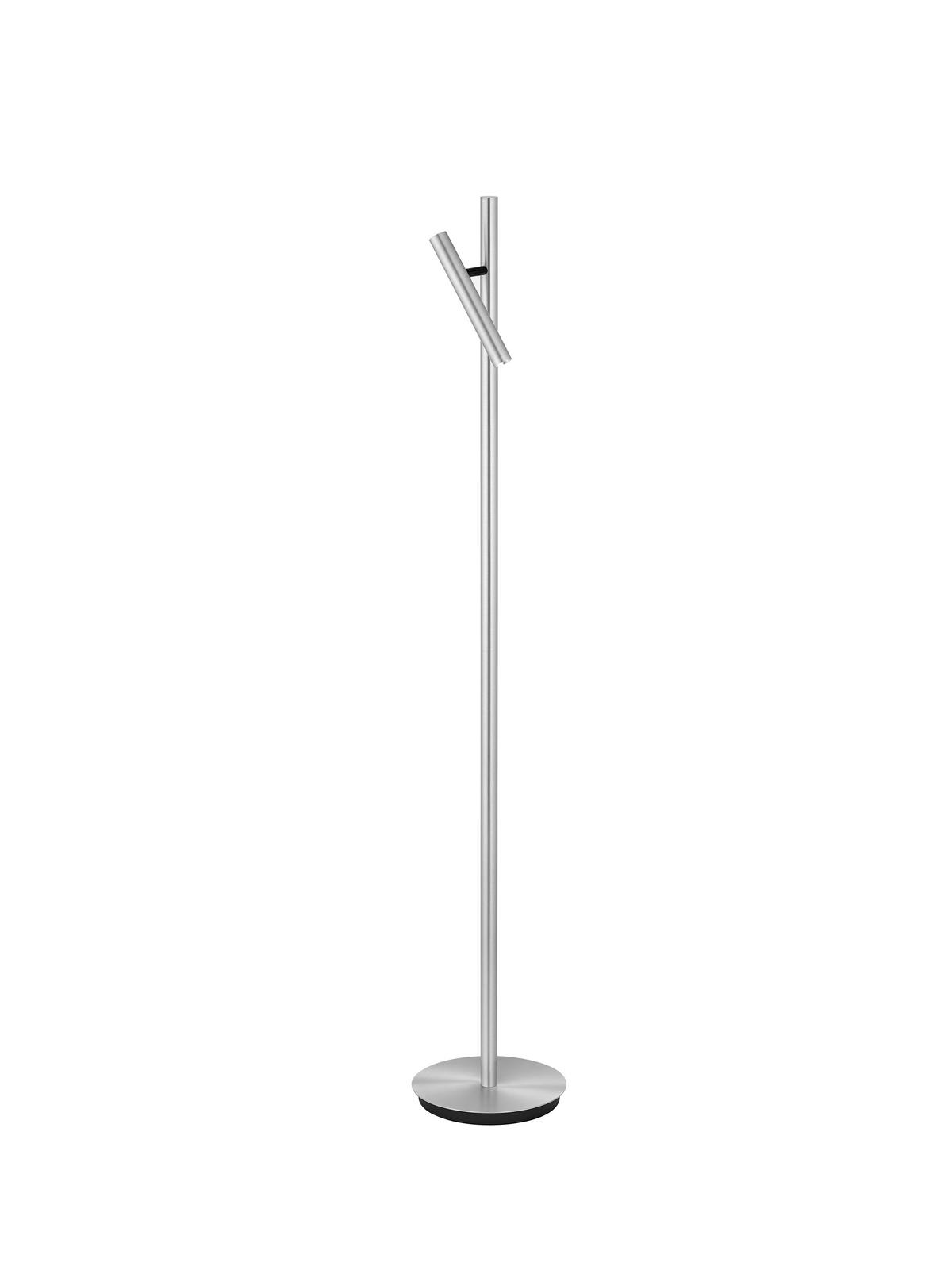LED-STEHLEUCHTE Arne 22/134 cm   - Alufarben, MODERN, Metall (22/134cm) - elements by BANKAMP