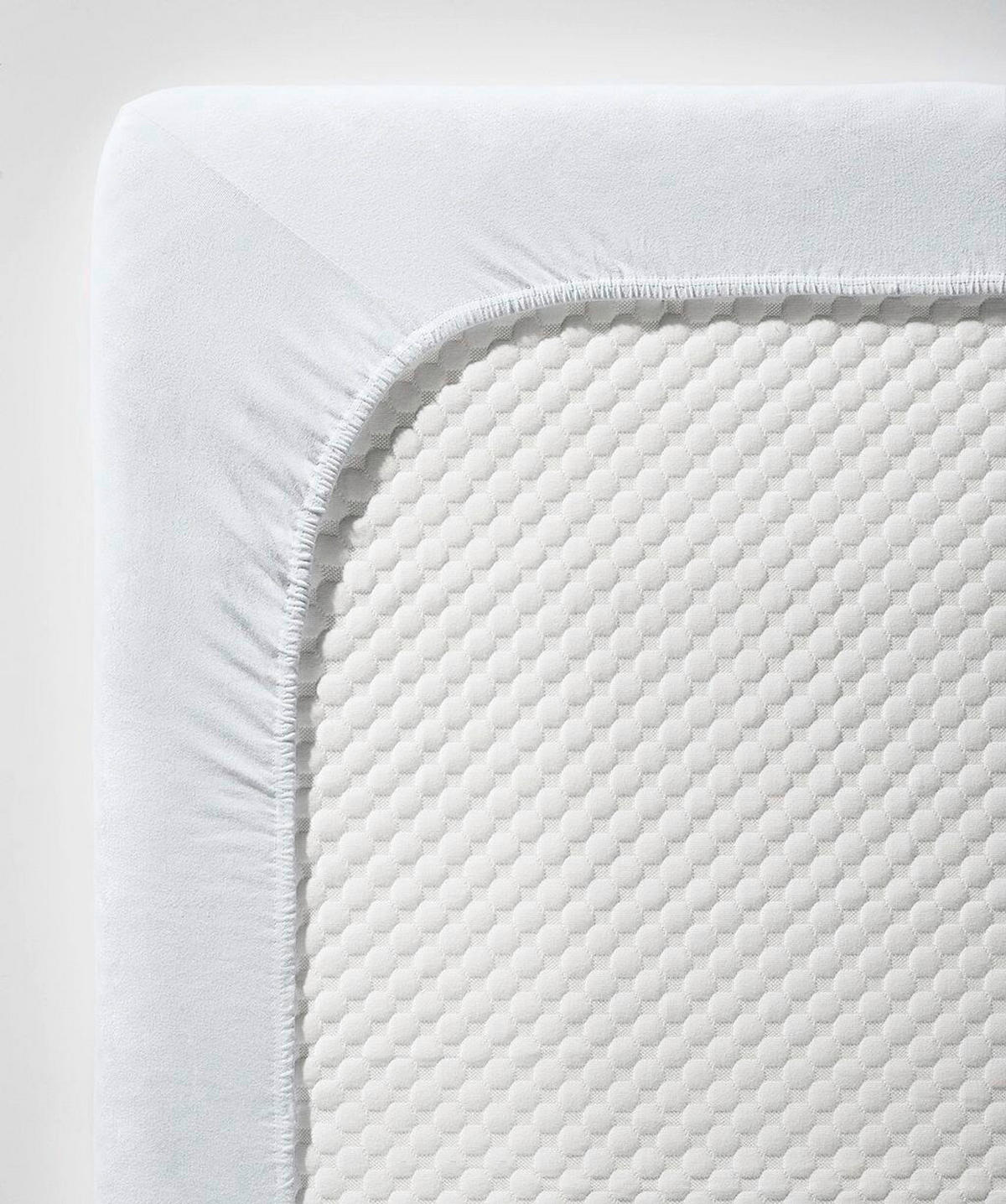 BOXSPRING-FIXLEINTUCH - Hellgrau, Basics, Textil (90-100/200-210cm) - Fleuresse