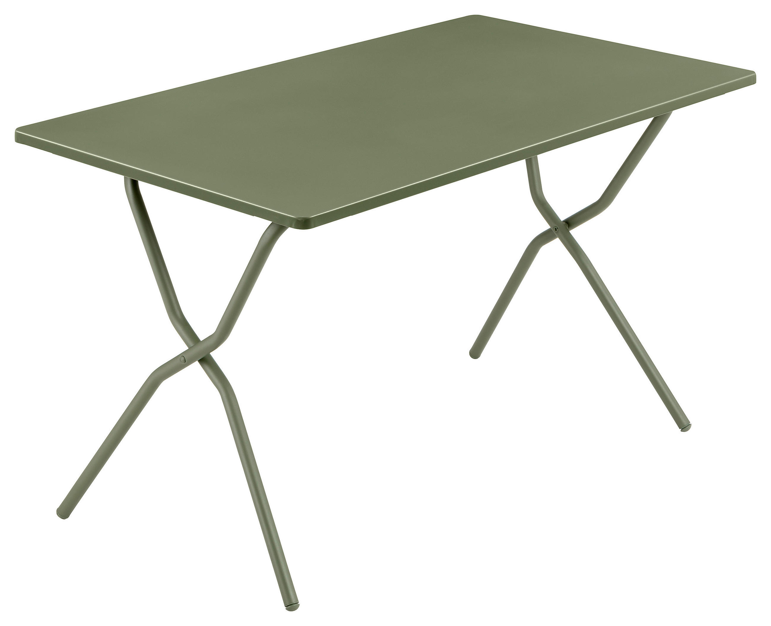 GARTENKLAPPTISCH 120/70/73 cm Metall rechteckig  - Waldgrün, Basics, Metall (120/70/73cm) - Lafuma Mobilier