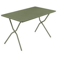GARTENKLAPPTISCH 120/70/73 cm Metall rechteckig  - Waldgrün, Basics, Metall (120/70/73cm) - Lafuma Mobilier
