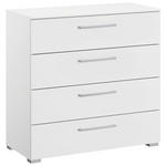 KOMMODE  in 80/81/42 cm  - Silberfarben/Alufarben, Design, Holzwerkstoff/Kunststoff (80/81/42cm) - Novel