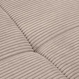 WOHNLANDSCHAFT  in Cord Taupe  - Taupe/Chromfarben, KONVENTIONELL, Kunststoff/Textil (180/376/180cm) - Carryhome
