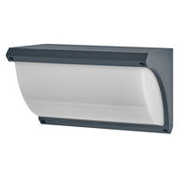 AUßENLEUCHTE 25/14/14,8 cm   - Dunkelgrau, Basics, Kunststoff/Metall (25/14/14,8cm) - Osram