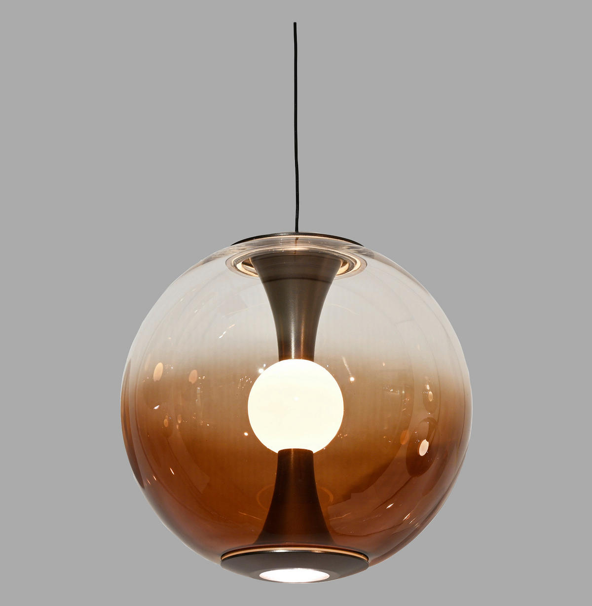 LED-PENDELLEUCHTE PURE Base-Glow 20/20/150 cm   - Hellbraun, MODERN, Glas/Kunststoff (20/20/150cm) - Neuhaus PURE