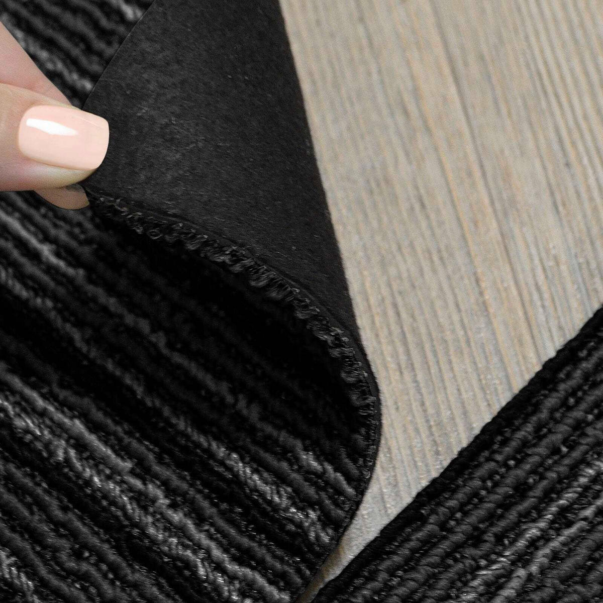 TEPPICHFLIESE - Schwarz, Basics, Textil (50/50cm) - Esposa
