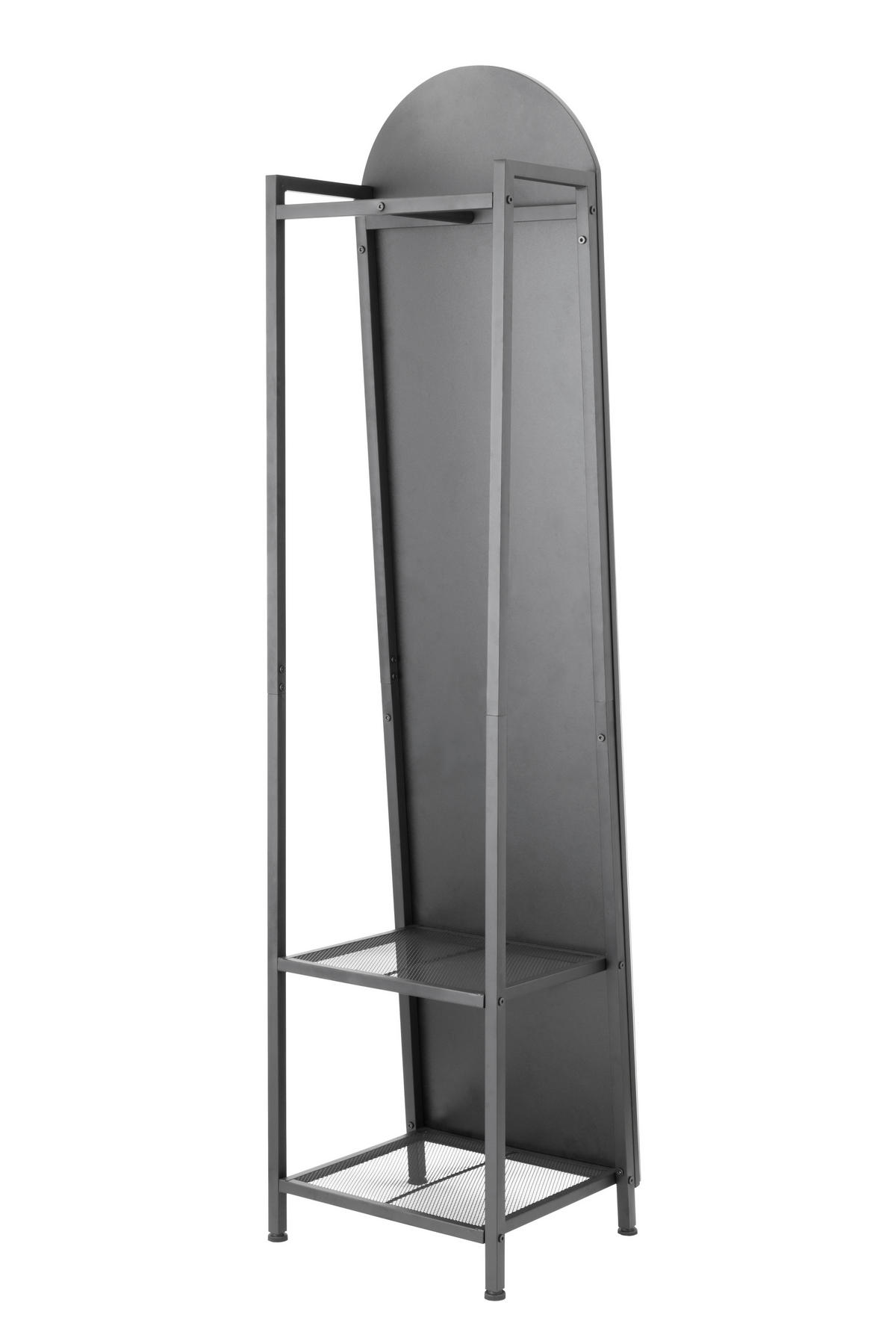 GARDEROBE  in 40/165/35 cm  - Schwarz, Design, Glas/Holzwerkstoff (40/165/35cm) - MID.YOU