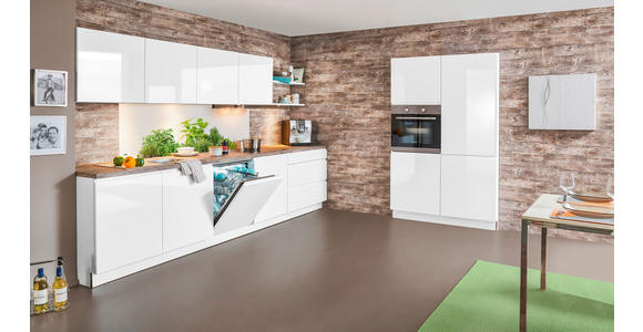 EINBAUKÜCHE - Weiß/Grau, Design, Holzwerkstoff - Dieter Knoll