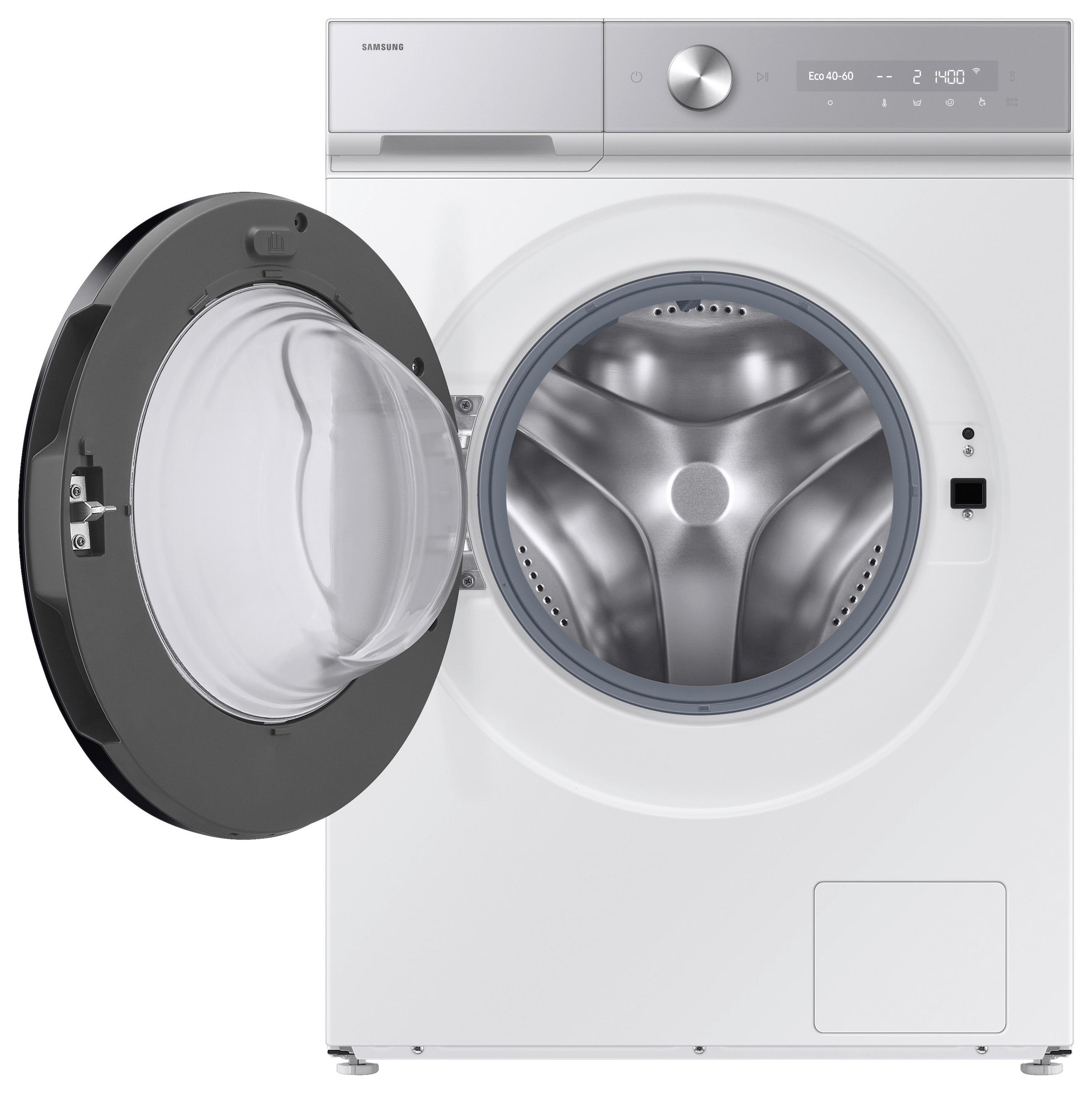 WASCHMASCHINE WW11DB8B95GHU3   - Silberfarben/Weiß, Basics, Kunststoff/Metall (60/85/60cm) - Samsung