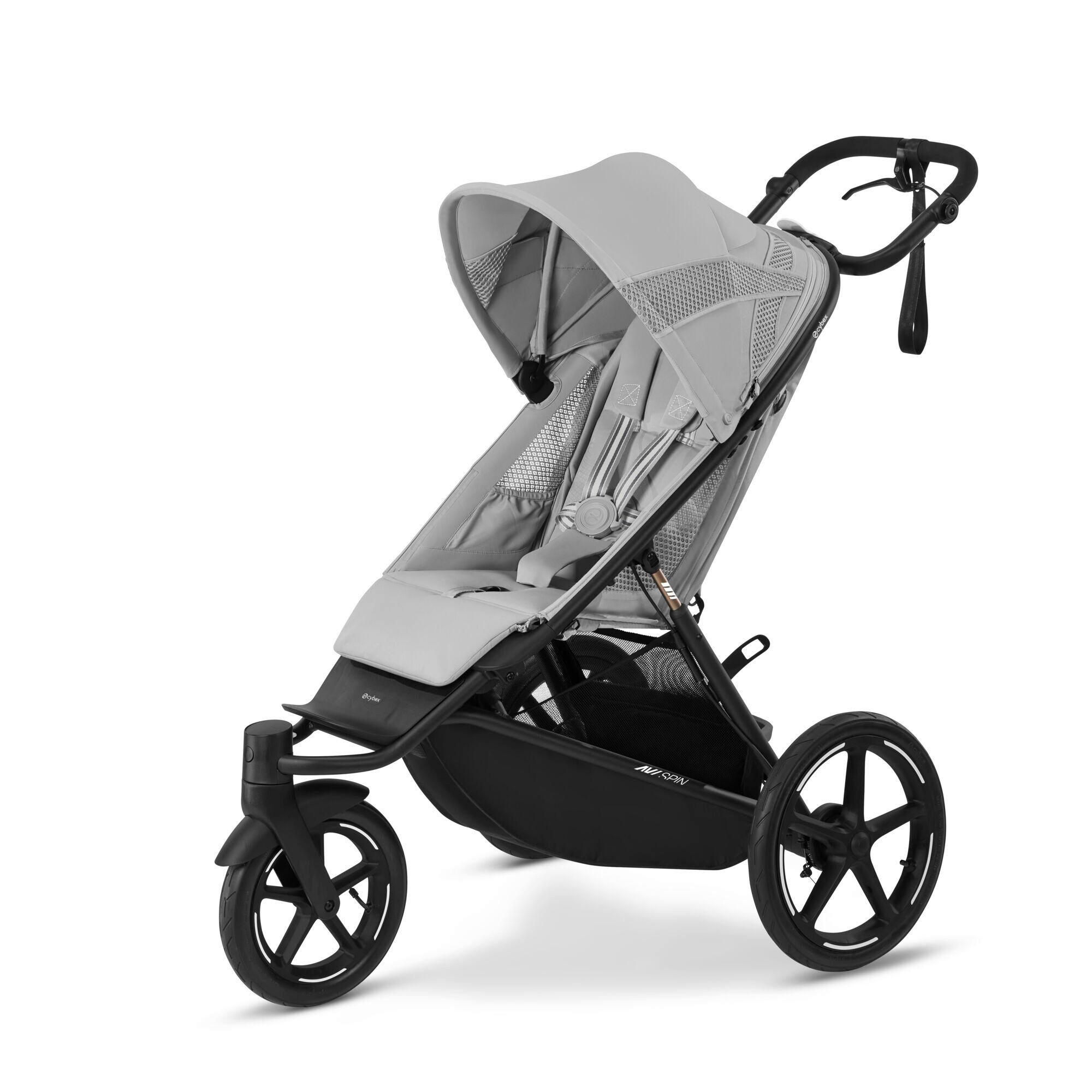 JOGGER Avi Spin  - Hellgrau/Schwarz, LIFESTYLE, Textil (118,5/68,5/113cm) - Cybex
