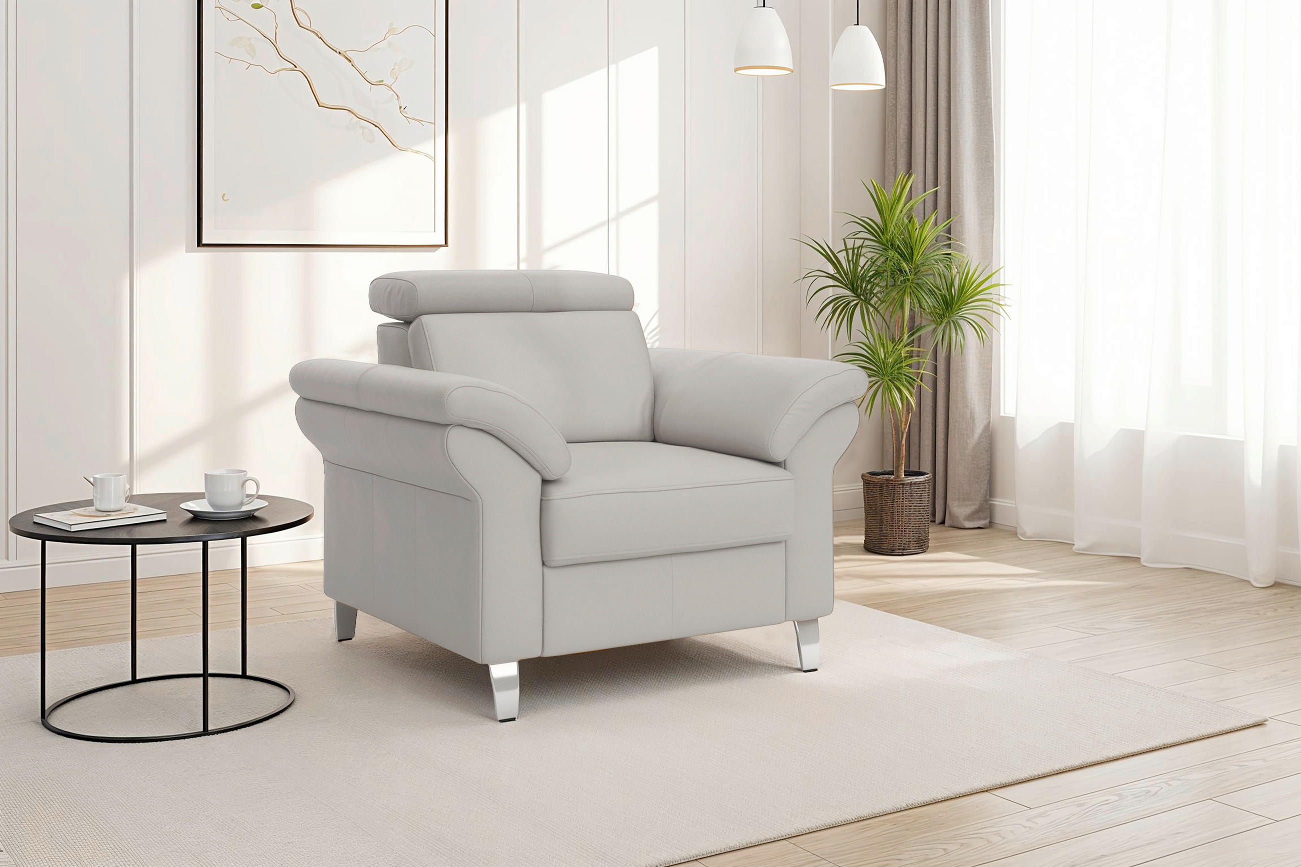 Sit & More Sessel Arngast E Hellgrau 101x84x93 cm