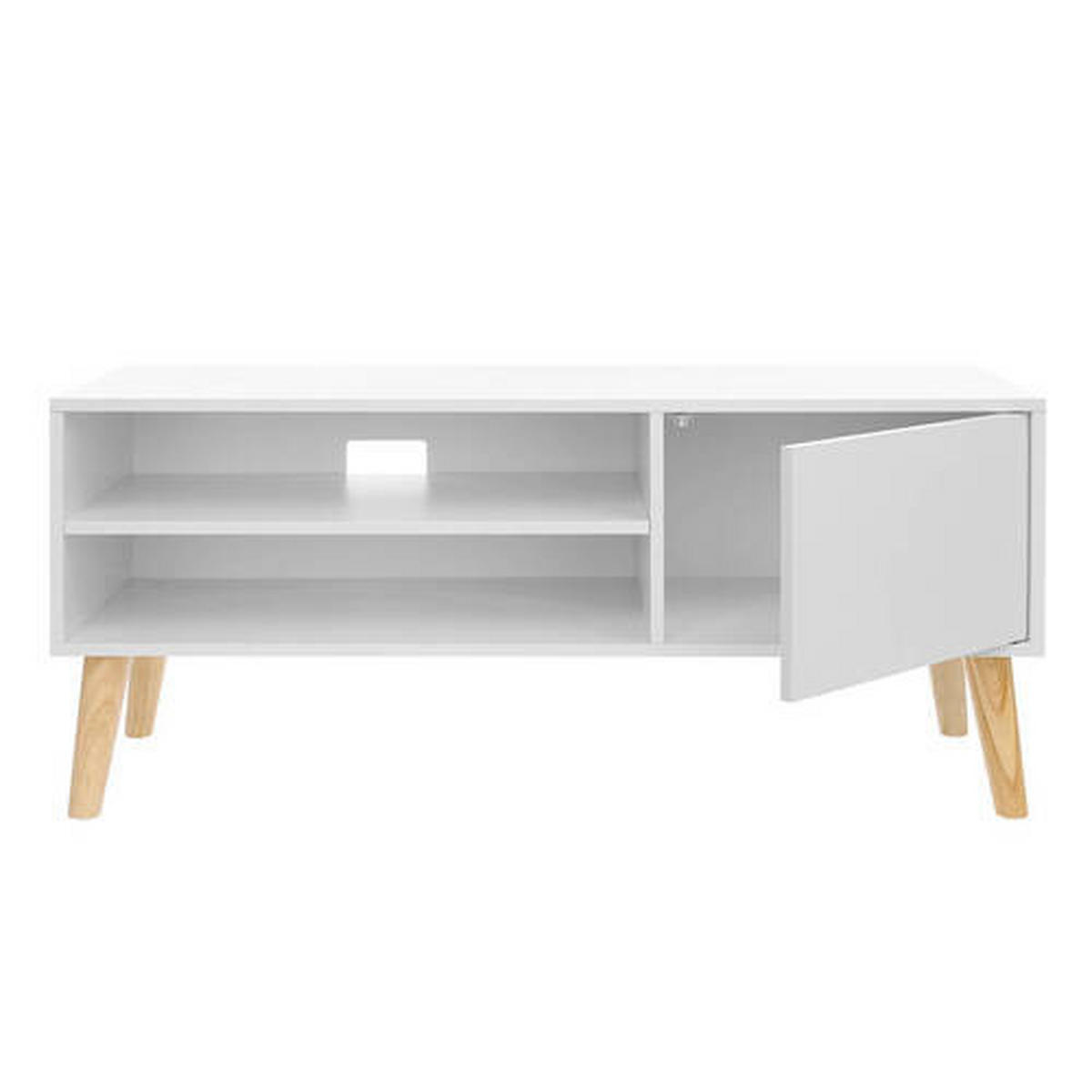 LOWBOARD  in 110/49,5/40 cm  - Eichefarben/Weiß, Trend, Holzwerkstoff (110/49,5/40cm) - Boxxx