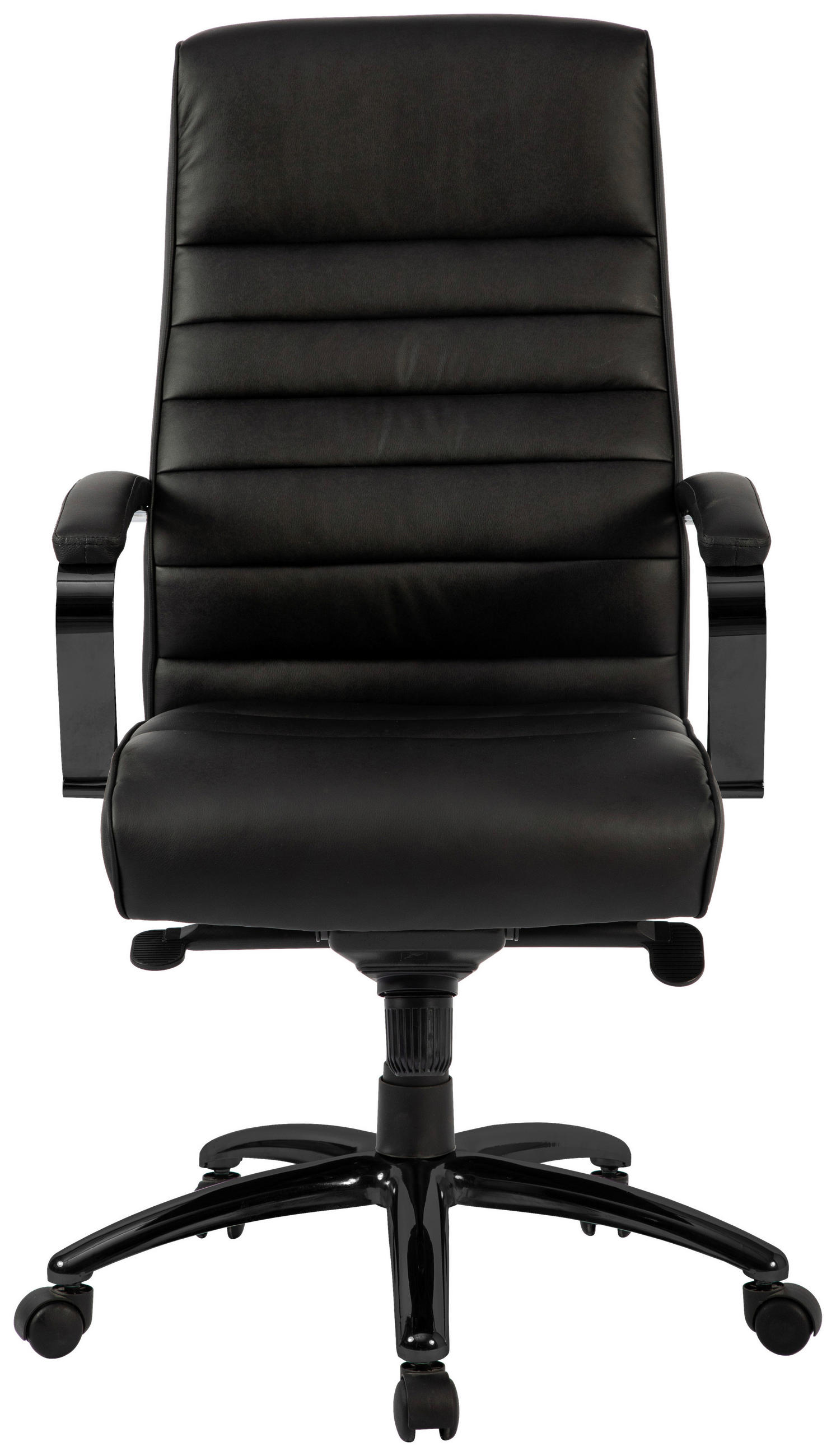 CHEFSESSEL Lederlook Schwarz, Chromfarben  - Chromfarben/Schwarz, MODERN, Kunststoff/Textil (64/115/121/69cm) - MID.YOU