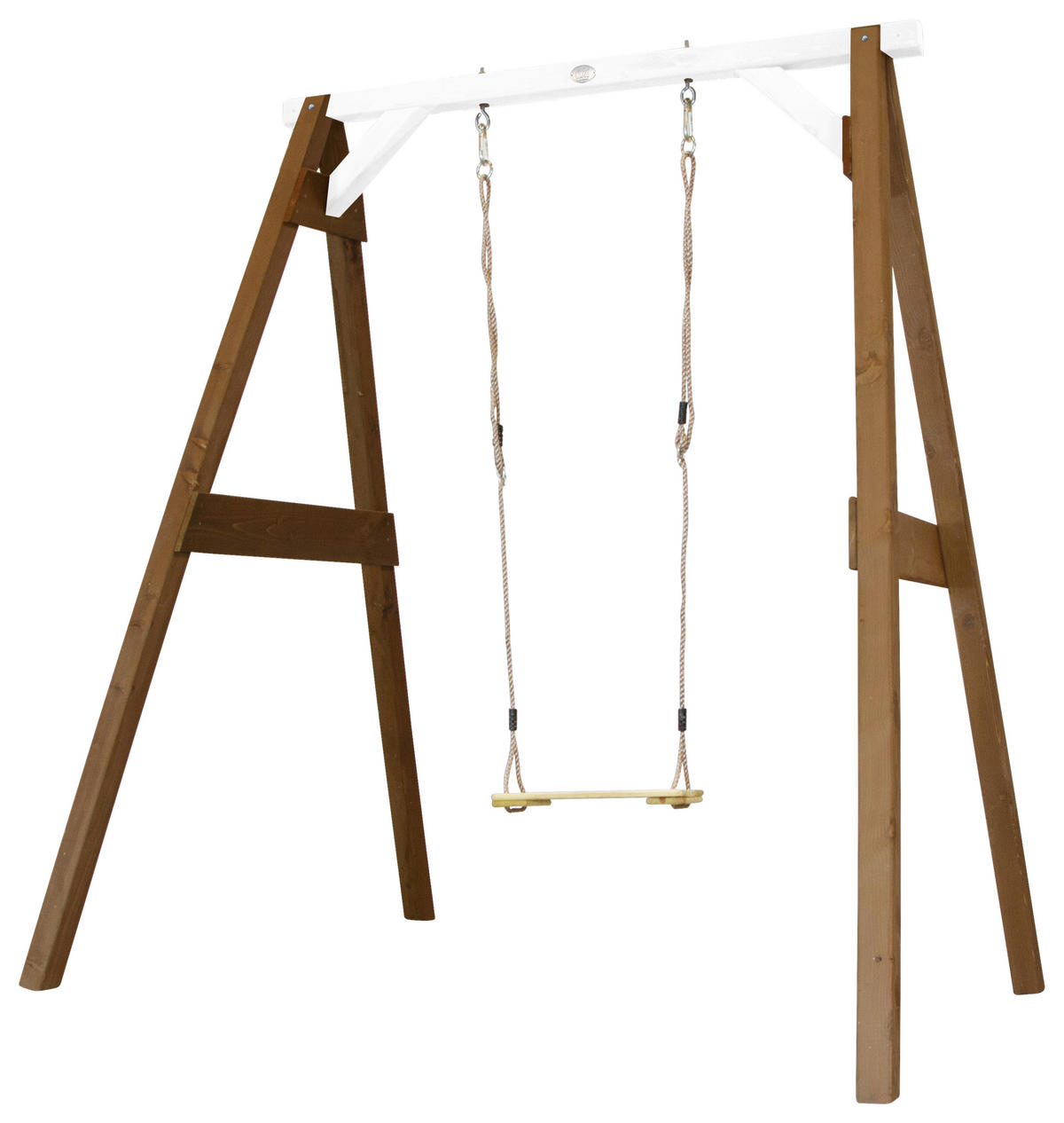 SCHAUKEL  - Weiss/Braun, Konventionell, Holz (181/207/160cm)