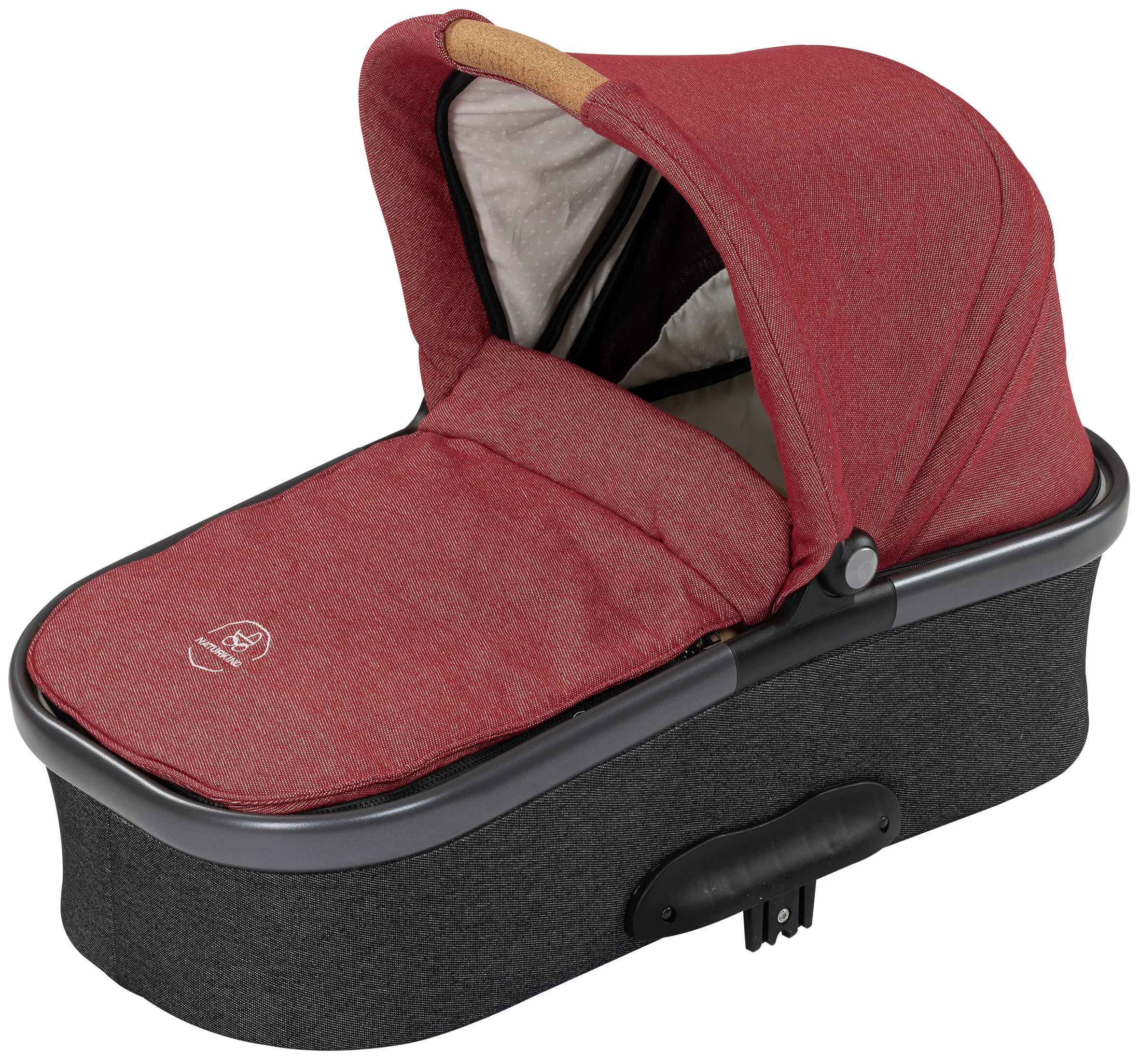 LIEGEWANNE LUX EVO  - Bordeaux/Graphitfarben, Basics, Textil (80/62/43cm) - Naturkind