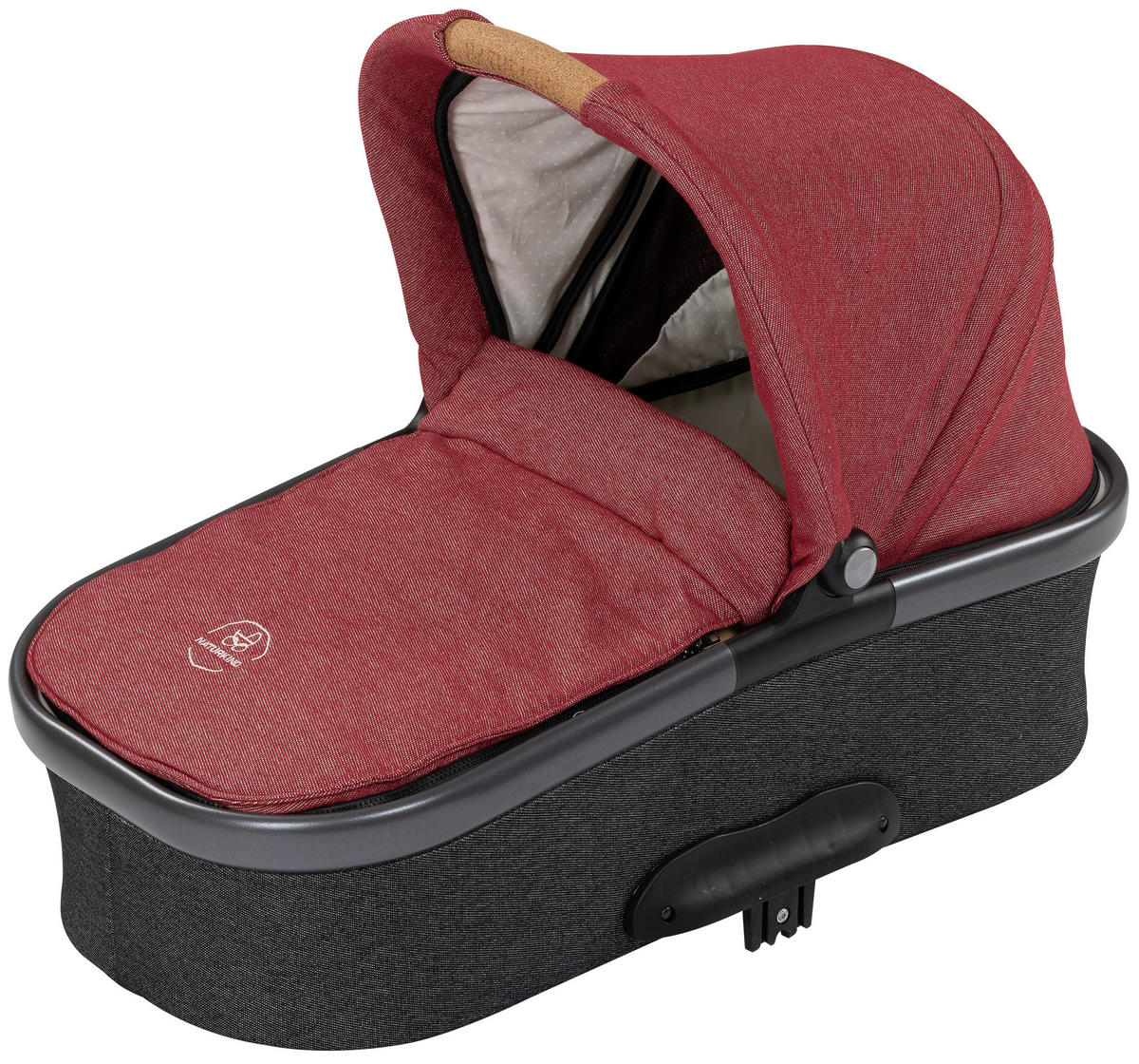 LIEGEWANNE LUX EVO  - Bordeaux/Graphitfarben, Basics, Textil (80/62/43cm) - Naturkind