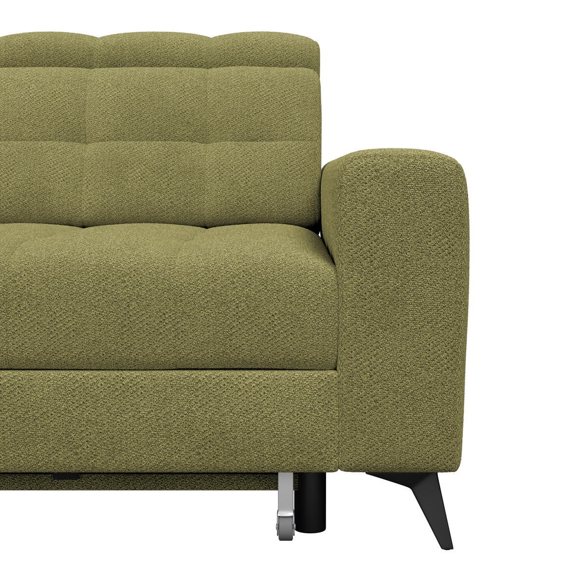 HÖRNSOFFA i velour grön  - grön/svart, Romantik / Lanthus, metall/textil (228/289cm) - MID.YOU