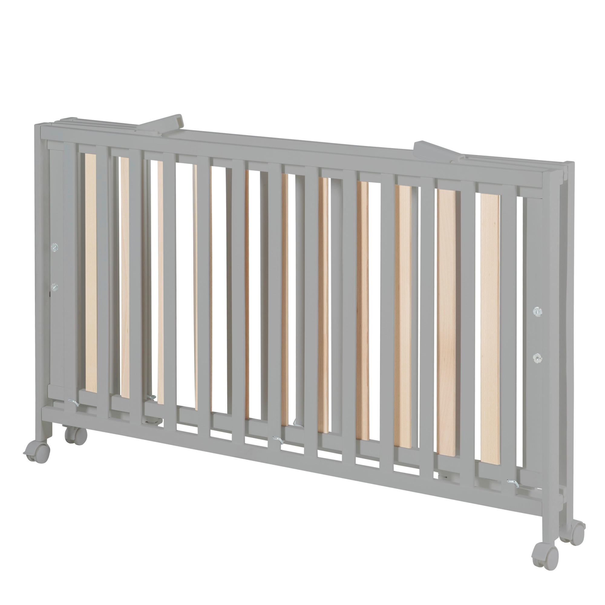 GITTERBETT Fold Up 123/64,5/77 cm  - Taupe, KONVENTIONELL, Holzwerkstoff (123/64,5/77cm) - Roba