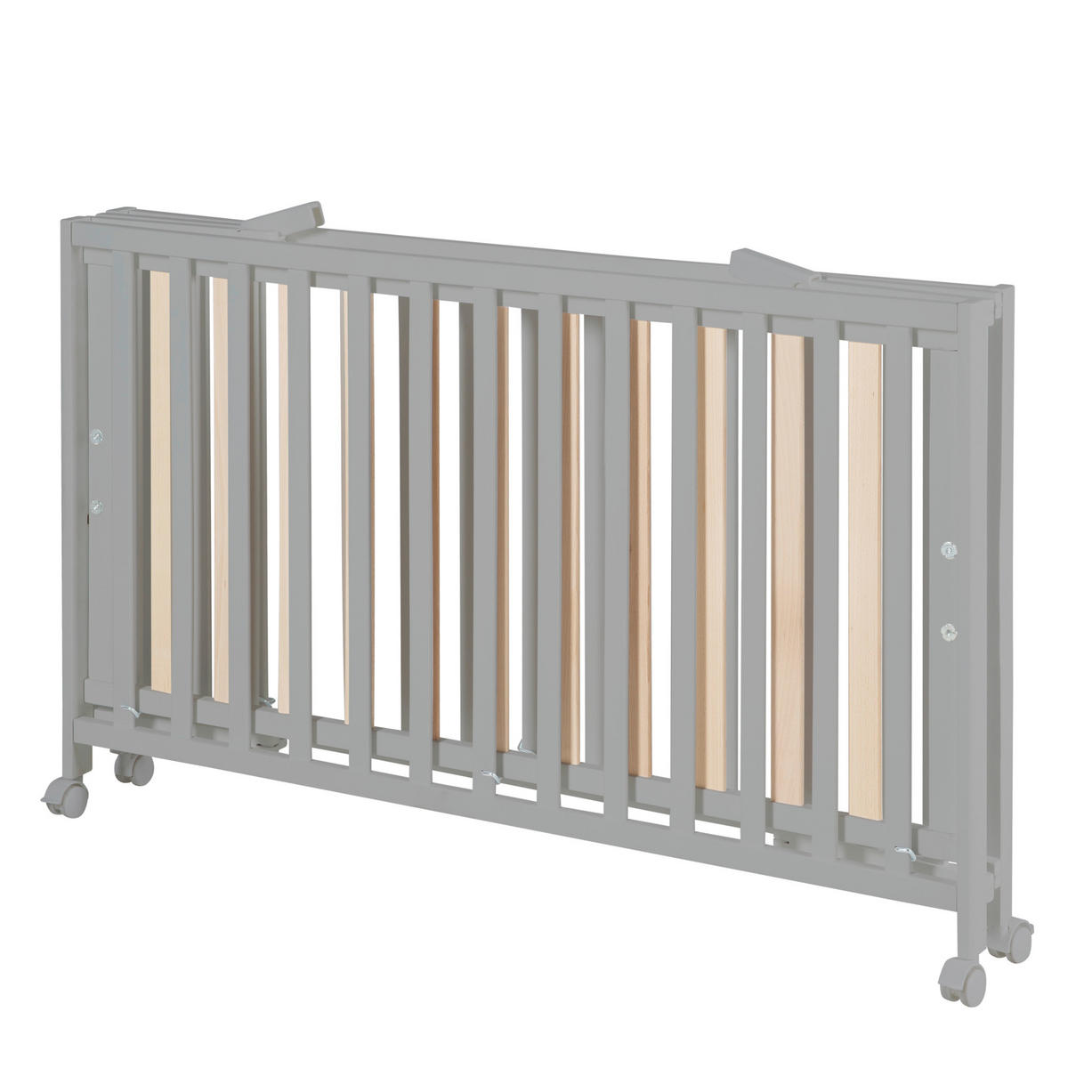GITTERBETT Fold Up 123/64,5/77 cm  - Taupe, KONVENTIONELL, Holzwerkstoff (123/64,5/77cm) - Roba