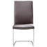SCHWINGSTUHL in Metall, Leder Edelstahlfarben, Dunkelbraun - Edelstahlfarben/Dunkelbraun, Design, Leder/Metall (46/99/58,5cm) - Novel SCHWINGSTUHL in Metall, Leder Edelstahlfarben, Dunkelbraun - Edelstahlfarben/Dunkelbraun, Design, Leder/Metall (46/99/58,5cm) - Novel