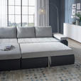 ECKSOFA  in Flachgewebe Hellgrau, Dunkelgrau  271/175 cm  - Dunkelgrau/Hellgrau, Design, Kunststoff/Textil (271/175cm) - Xora