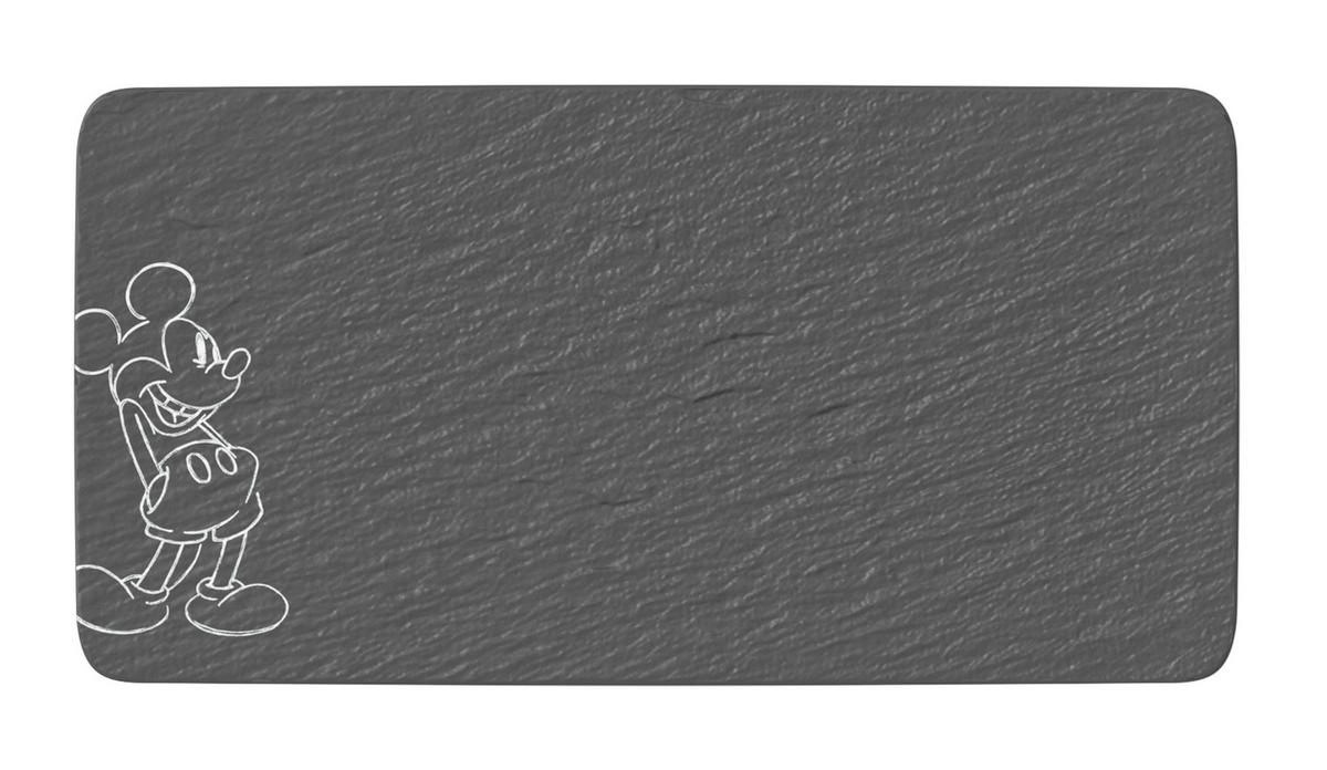 SERVIERPLATTE Manufacture Rock Micky  - Schwarz, Basics, Keramik (35/18/1,5cm) - Villeroy & Boch