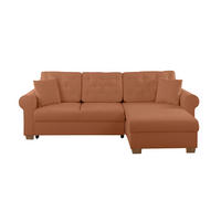 ECKSOFA in Rostfarben  - Rostfarben/Buchefarben, Design, Holz/Textil (266/161cm) - MID.YOU