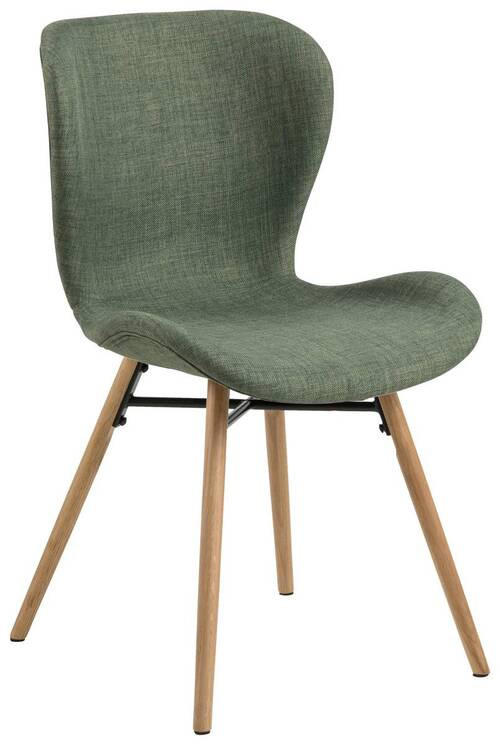 STUHL  in  - Eichefarben/Grün, Lifestyle, Holz/Textil (47/82,5/53cm) - Livetastic