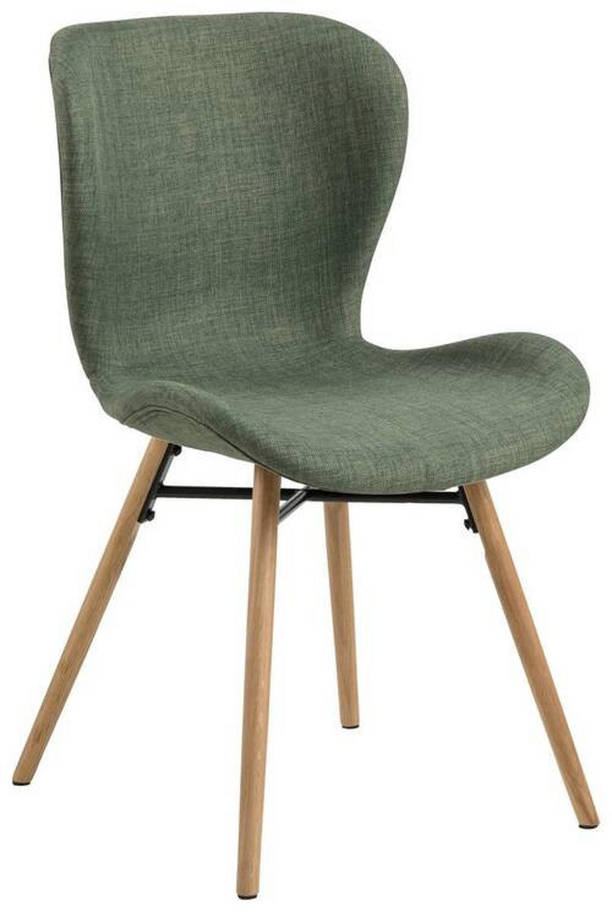 CHAISE  in  - vert/couleur de chêne, Lifestyle, textile/bois (47/82,5/53cm) - Livetastic