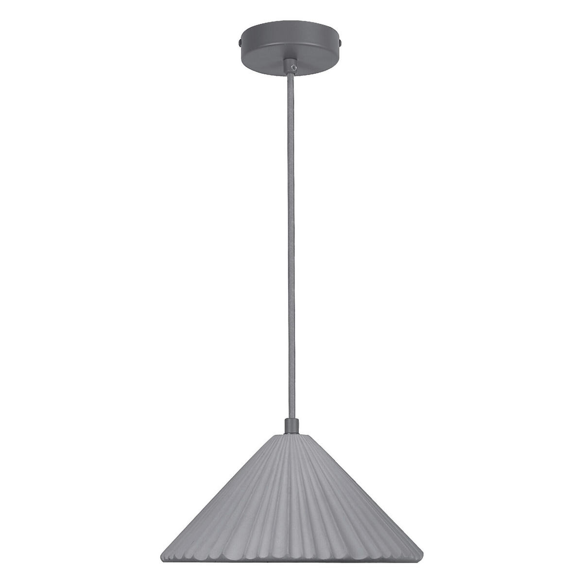 HÄNGELEUCHTE 25/117,50 cm  - Dunkelgrau, Basics, Stein/Metall (25/117,50cm) - Osram