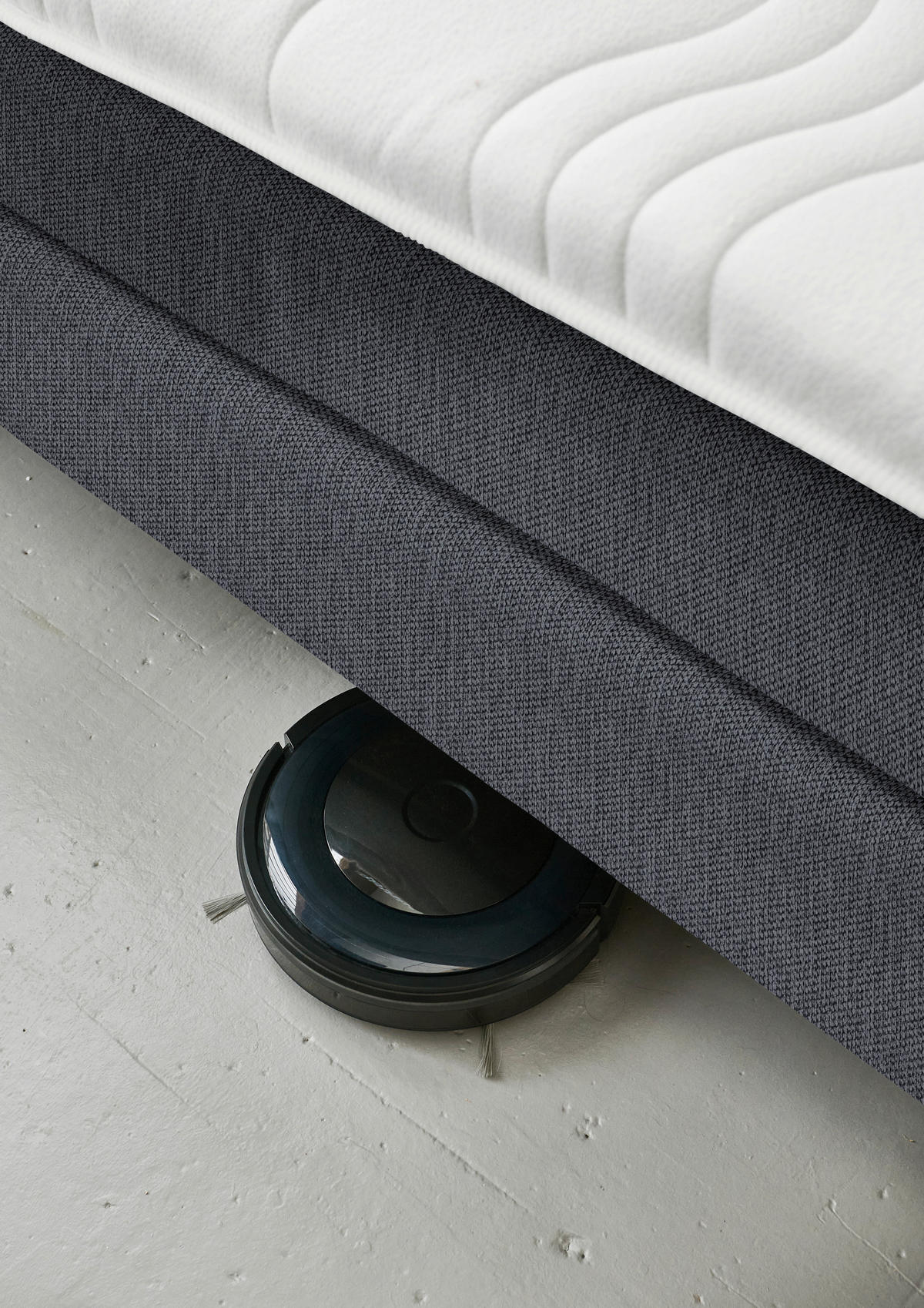 BOXSPRINGBETT 200/200 cm  in Anthrazit  - Anthrazit/Schwarz, Design, Kunststoff/Textil (200/200cm) - Beldomo - Sleep