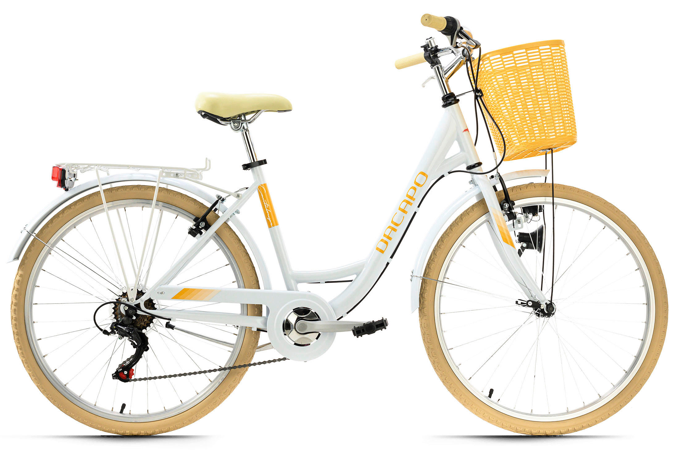 CITYBIKE 26 Zoll Damen  - Gelb/Weiß, Basics, Metall (180/70cm)