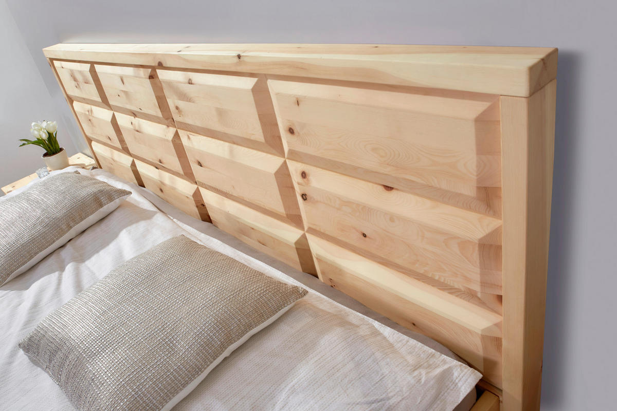 BETT 180/200 cm  Zirbelkieferfarben   - Zirbelkieferfarben, Natur, Holz (180/200cm) - Valnatura