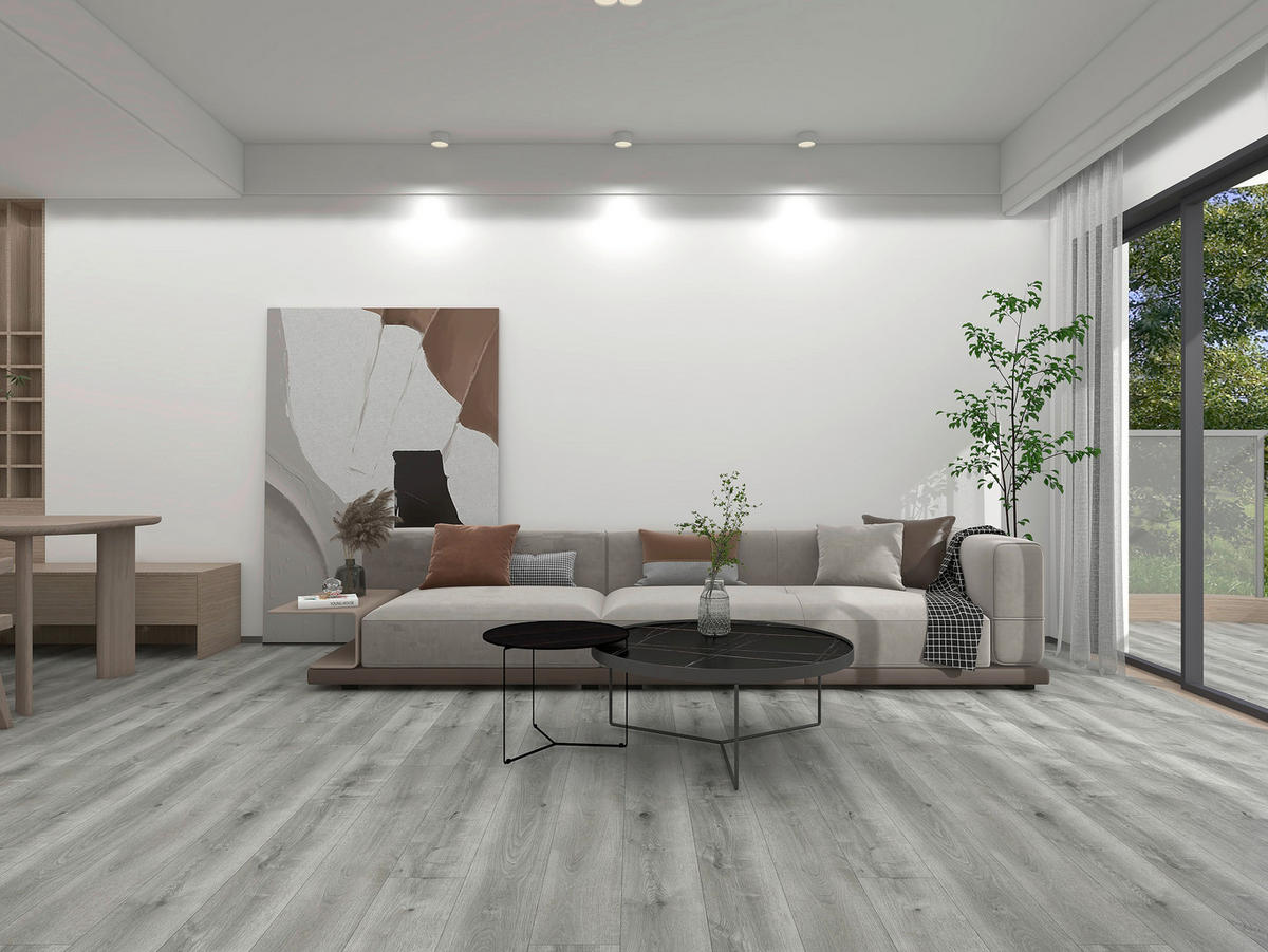 Pardoseală De Vinil per  m² - gri, Basics, plastic/piatră (23/128/0,57cm) - Econfloor