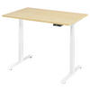 SCHREIBTISCH höhenverstellbar  - Ahornfarben/Weiß, KONVENTIONELL, Holzwerkstoff/Metall (120/80/64,5-129,5cm) - Venda