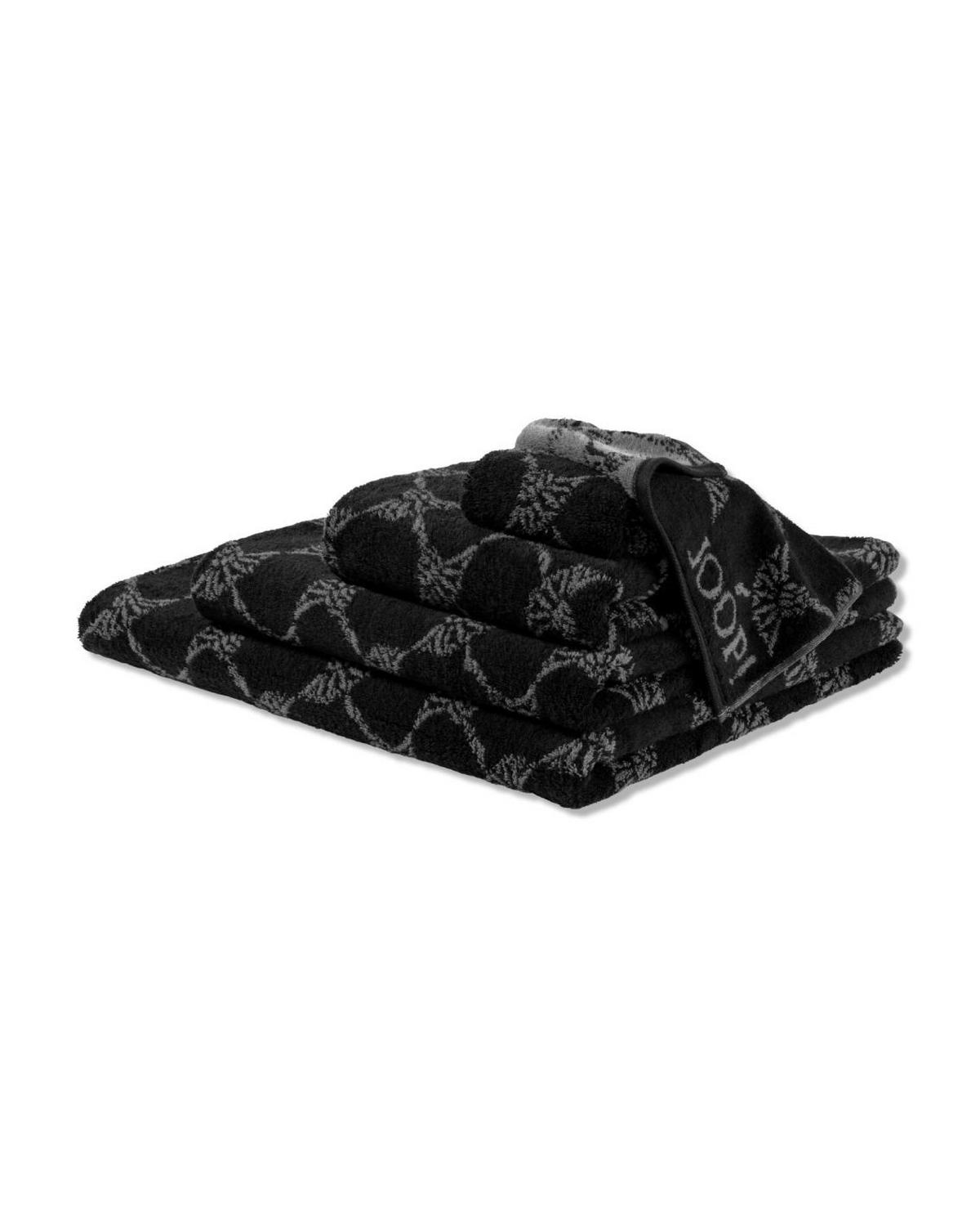 SAUNATUCH 80/200 cm JOOP! CLASSIC Schwarz  - Schwarz, Basics, Textil (80/200cm) - Joop! Living
